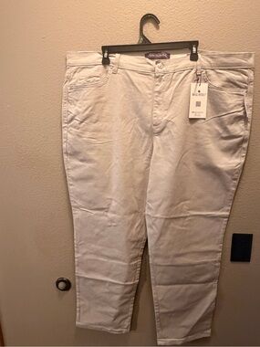 Gloria Vanderbilt Cream Straight-Leg Chinos for Men